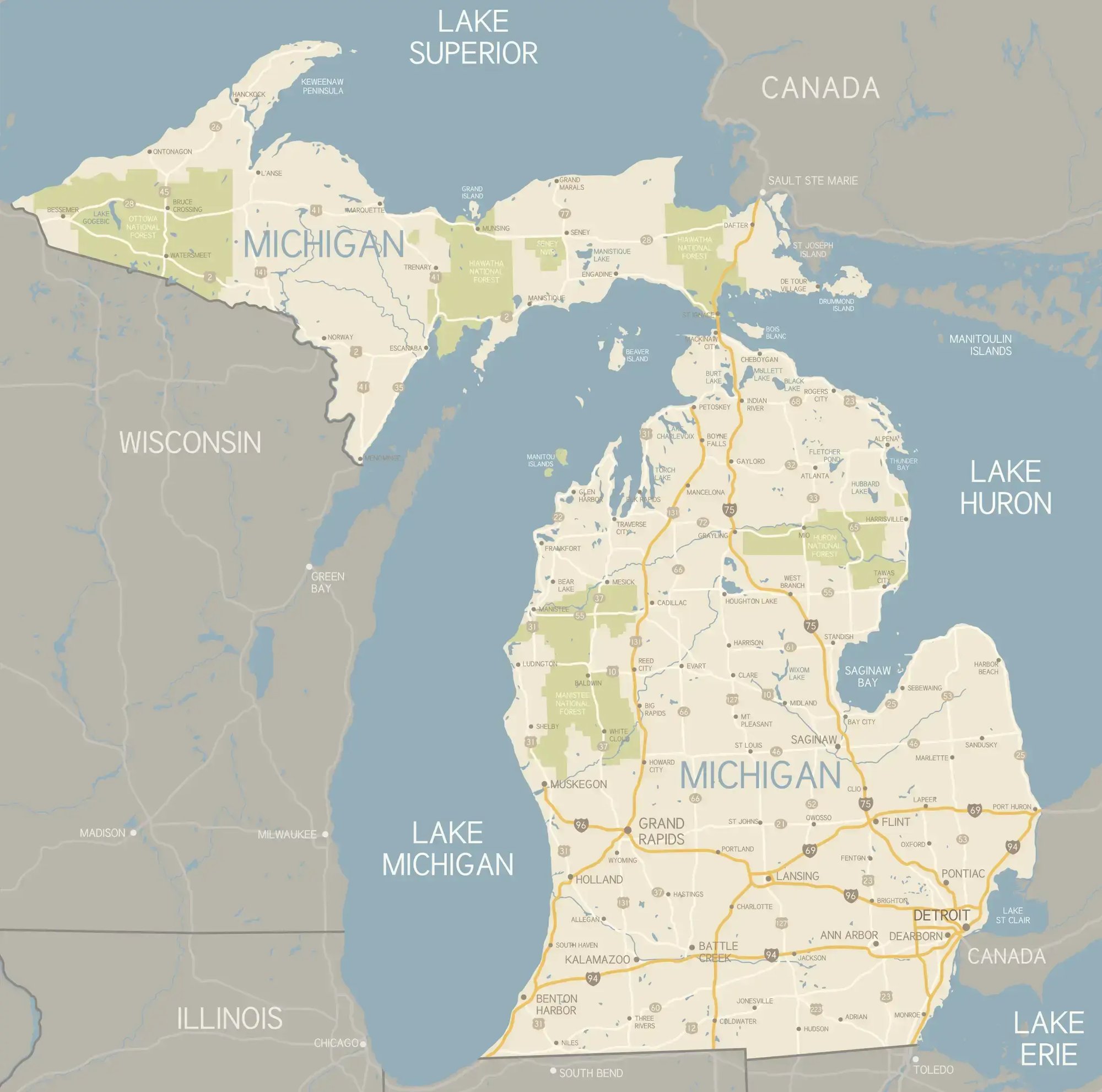 Michigan-Campus-Map